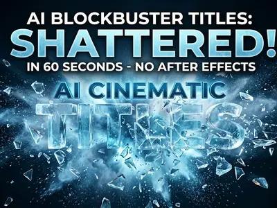 I Made a Blockbuster Title Sequence in 60 Seconds - No After Effects, No Team, Just AI
