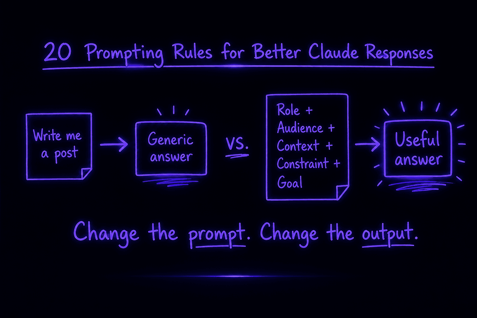 20 Claude Prompting Rules That Actually Work | Prompt Engineering Guide