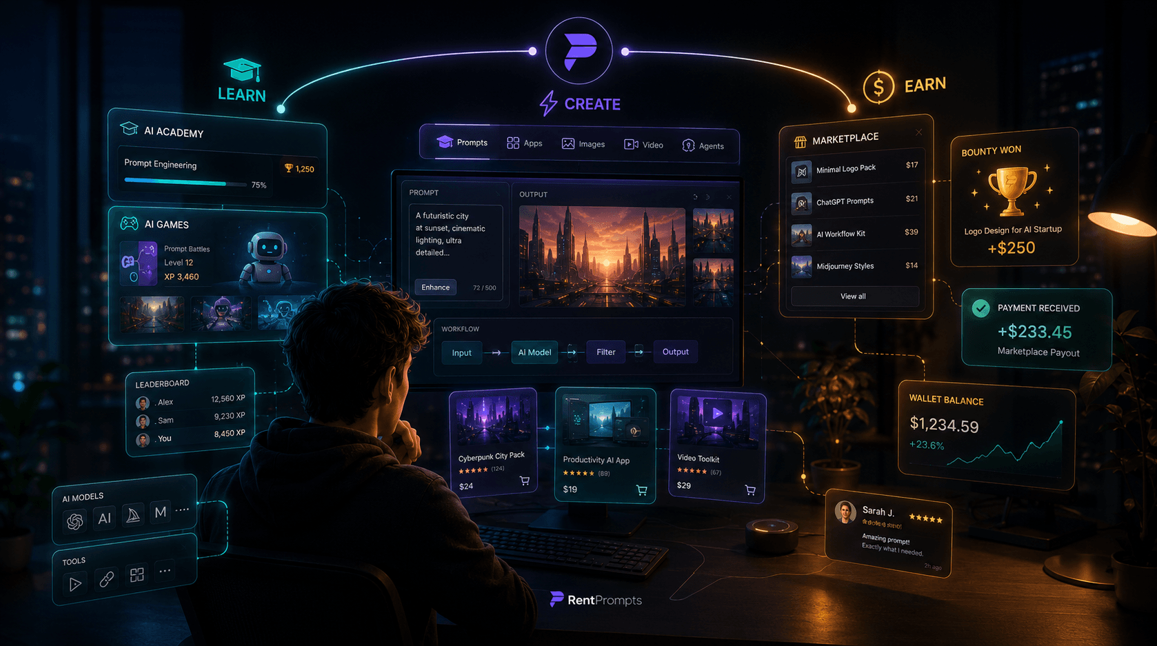 The Platform That Pays You While You Learn AI - Why RentPrompts Is the Smartest Place to Be in 2026