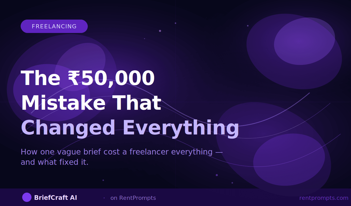 The ₹50,000 Mistake That Changed How I Handle Client Briefs Forever