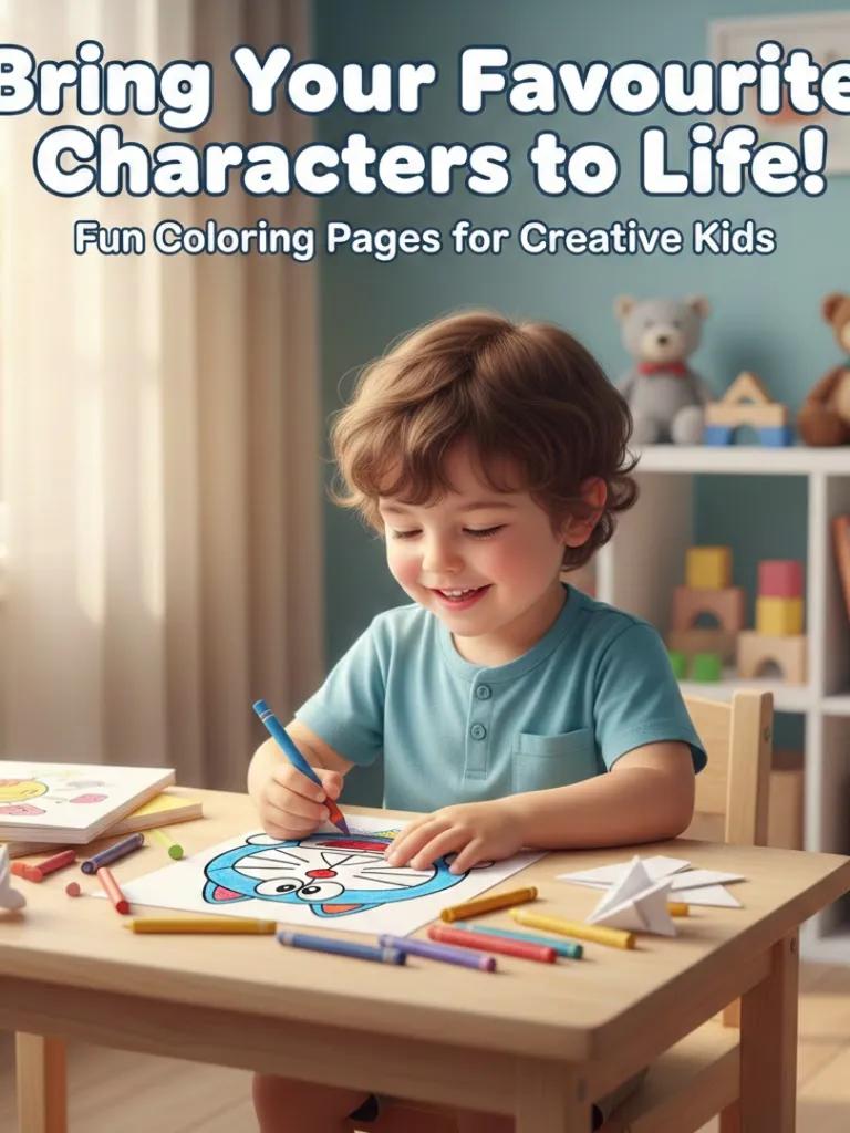 Cartoon Character Coloring Pages For Kids