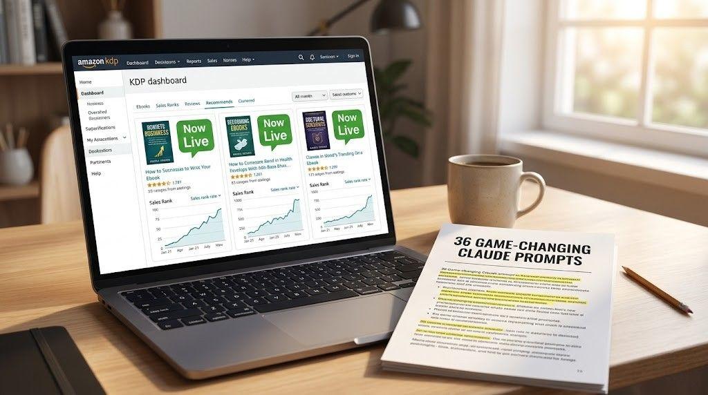 I Published 3 eBooks on Amazon KDP Using Only 36 Claude Prompts - Here's the Honest Story